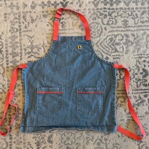 Hedley & Bennett Kids Denim Apron with Color Straps